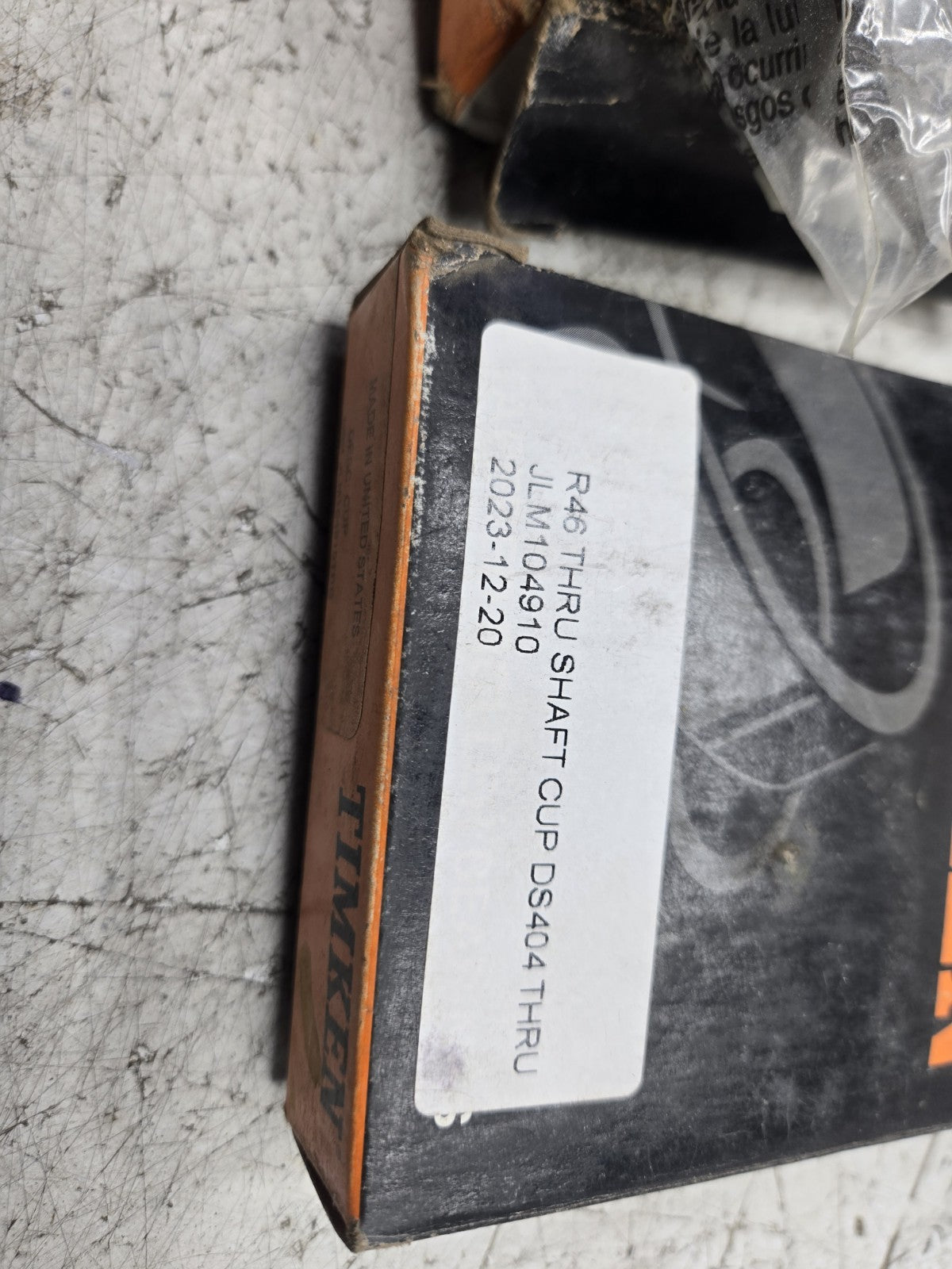 SET OF 2PC JLM104910 TIMKEN BEARING RACE