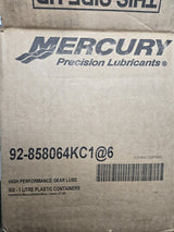 1 CASE OF 6 (1 LITER JUGS) MERCURY HIGH PERFORMANCE GEAR LUBE 92-858064KC1