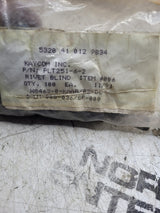 NEW OLD STOCK LOT OF 100PC RIVET 5320-01-012-9834 / PLT251-6-2