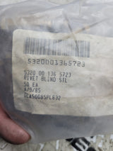 NEW OLD STOCK LOT OF 50PC 5320-00-136-5723 RIVET