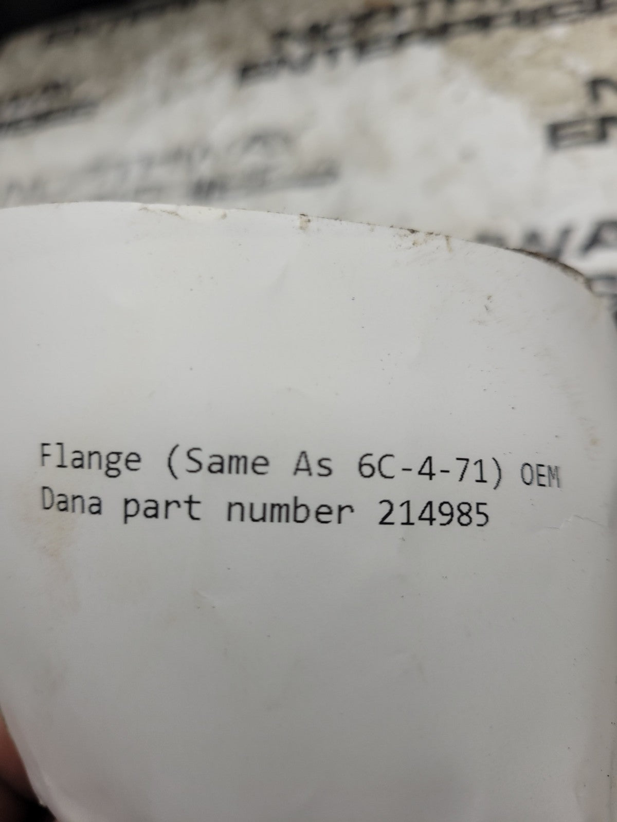 Dana 214985 Spicer Off Highway FLANGE