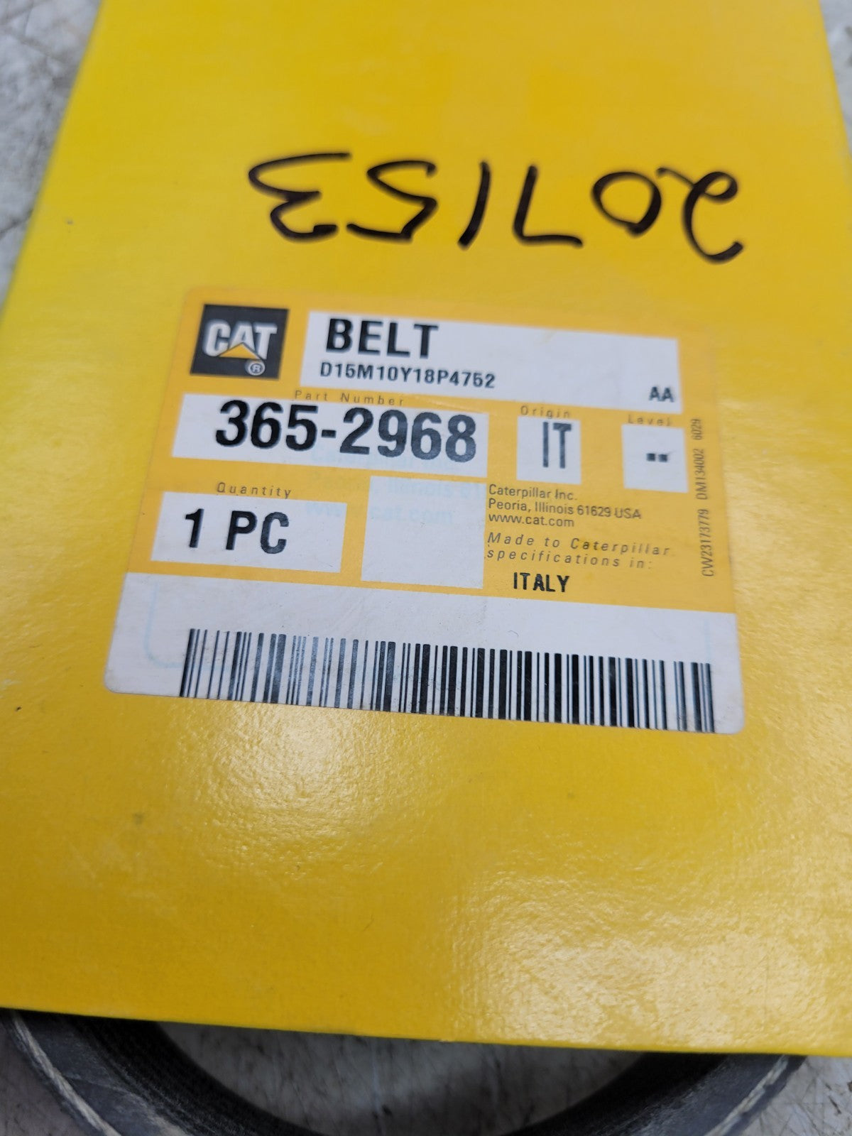 365-2968 CAT CATERPILLAR BELT 3652968