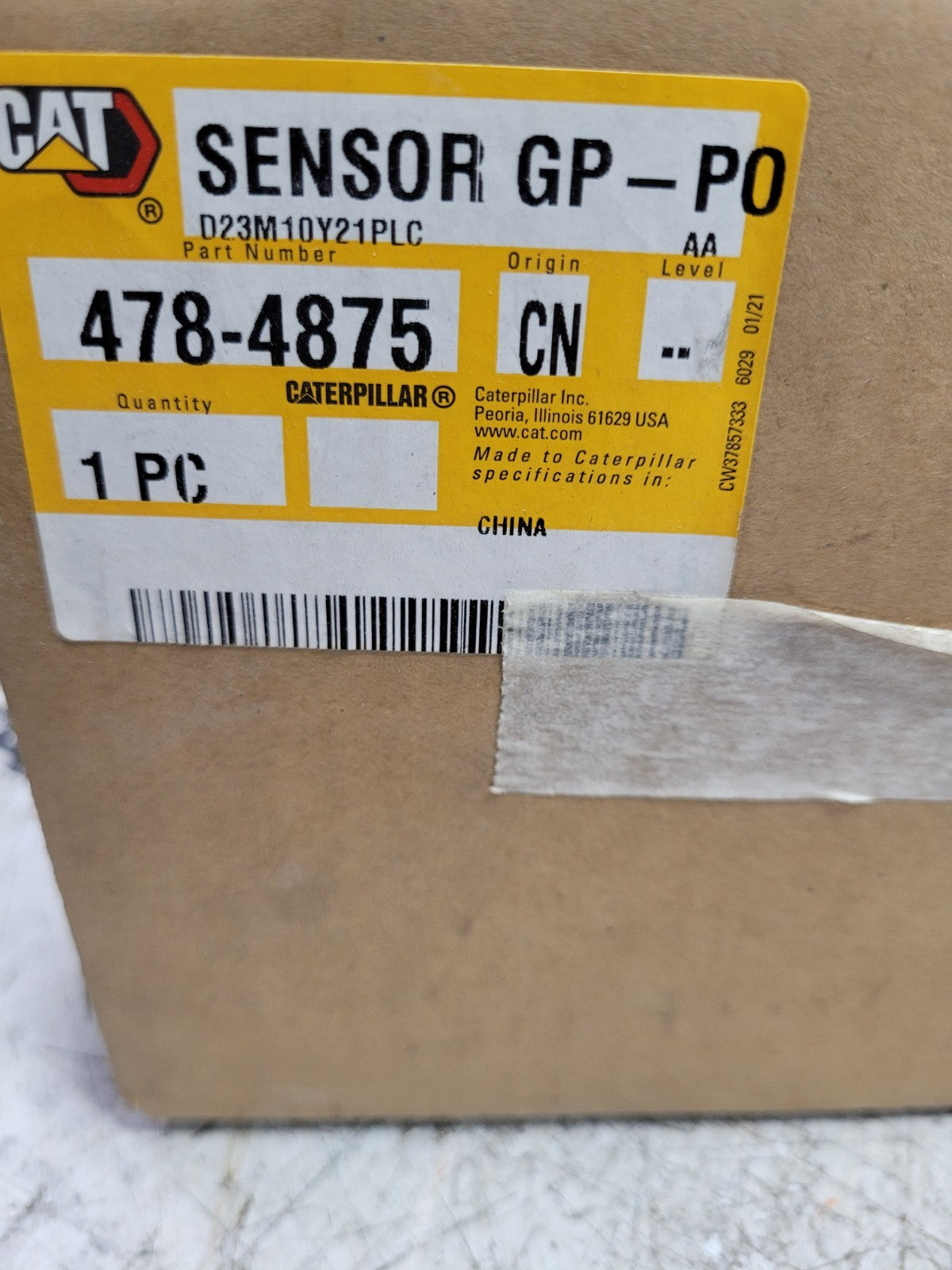 478-4875 CAT CATERPILLAR 474875 SENSOR GP-PO