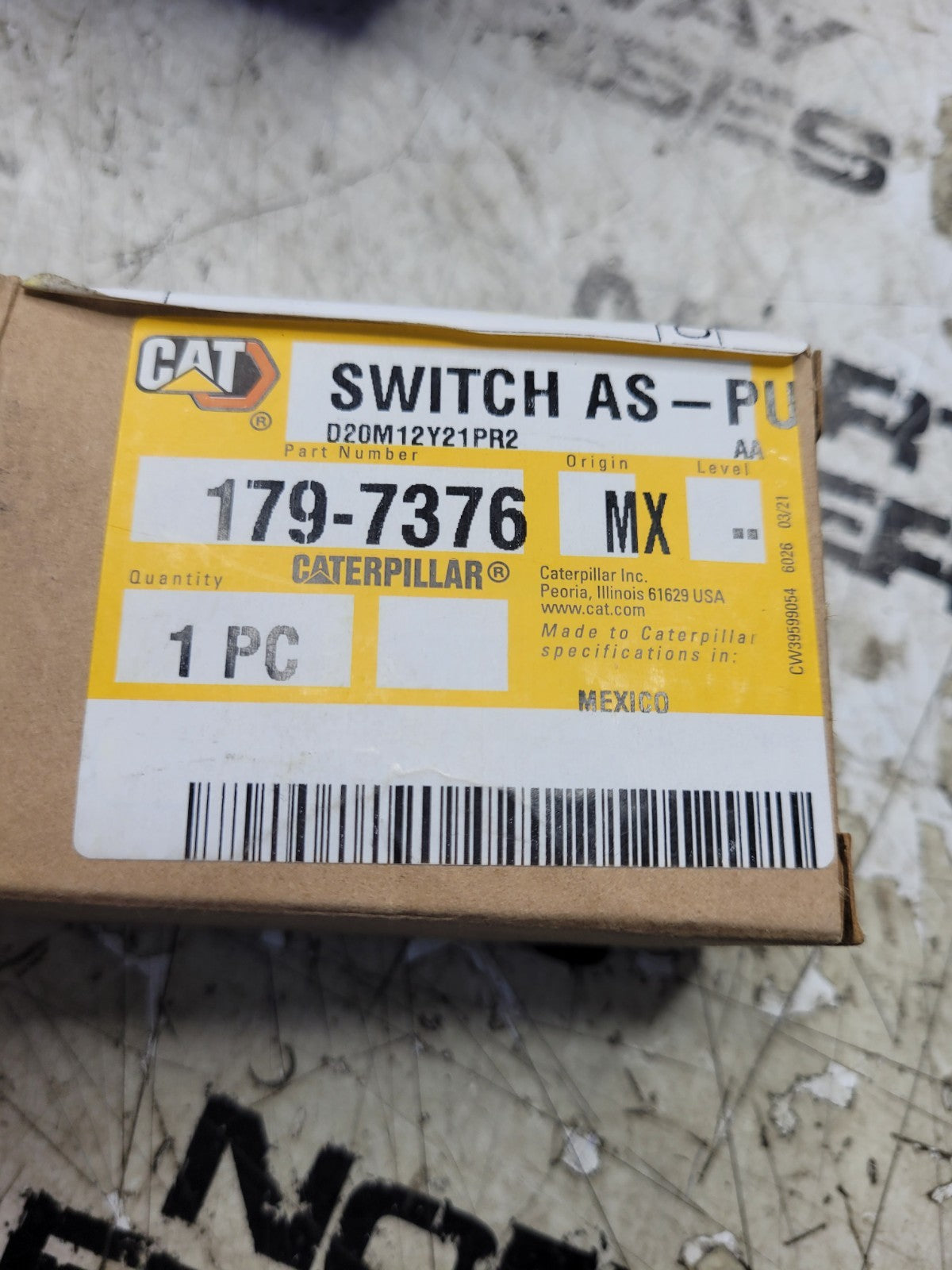 NEW CAT 179-7376 CATERPILLAR 1797376 Switch Assembly-Push Button
