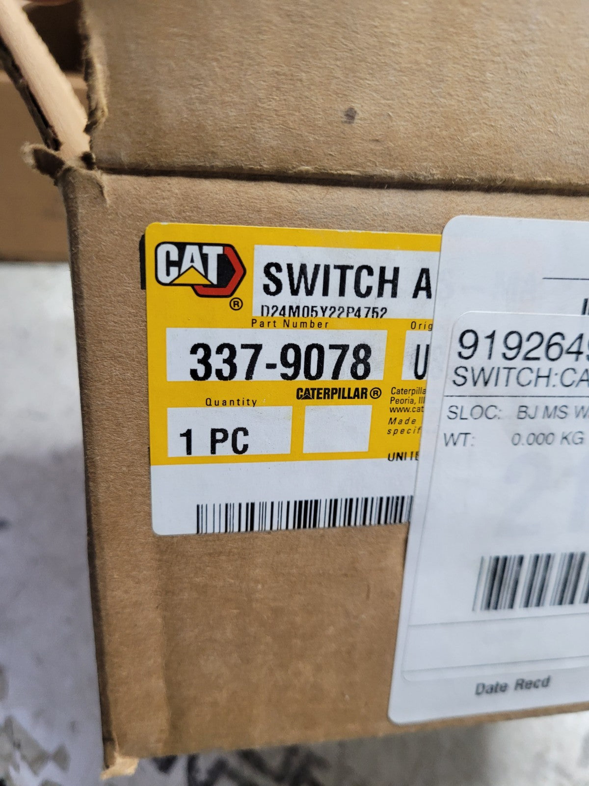 NEW  CAT 337-9078: Magnetic Switch CATERPILLAR 3379078