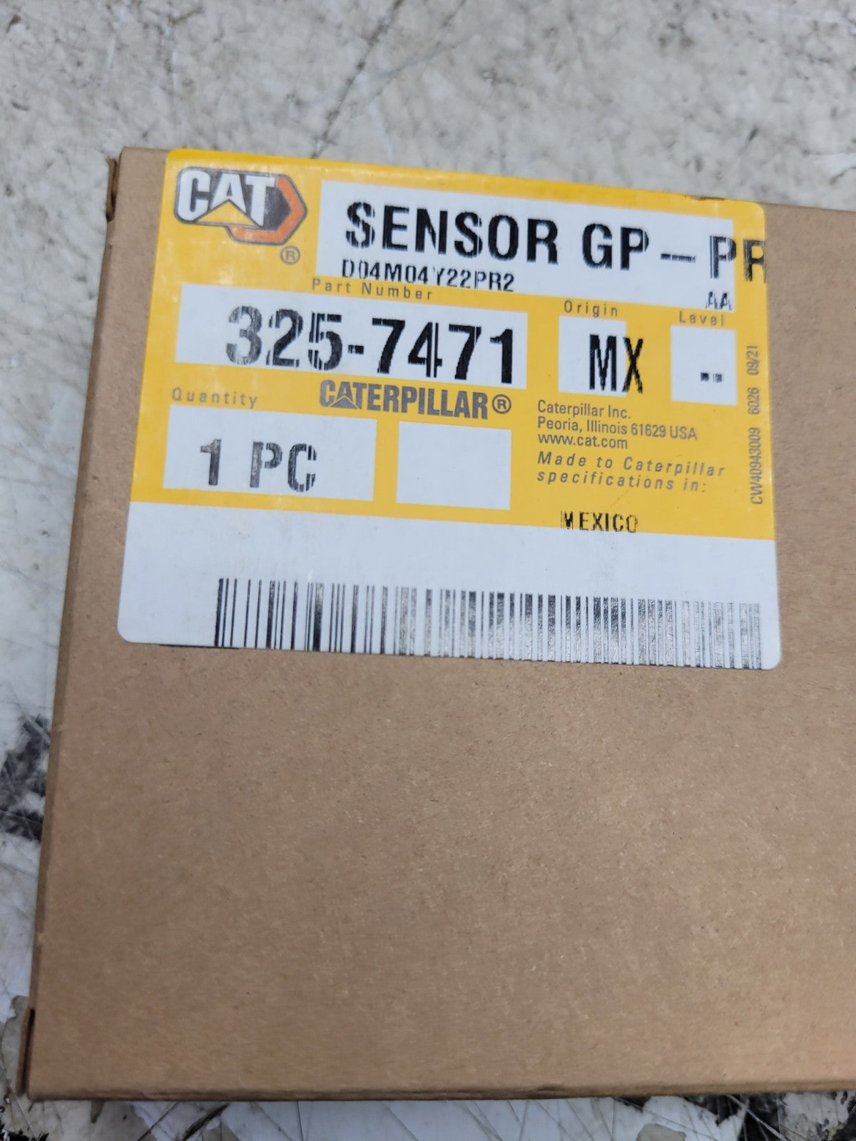NEW CAT 325-7471: Active Pressure Sensor CATERPILLAR 3257471