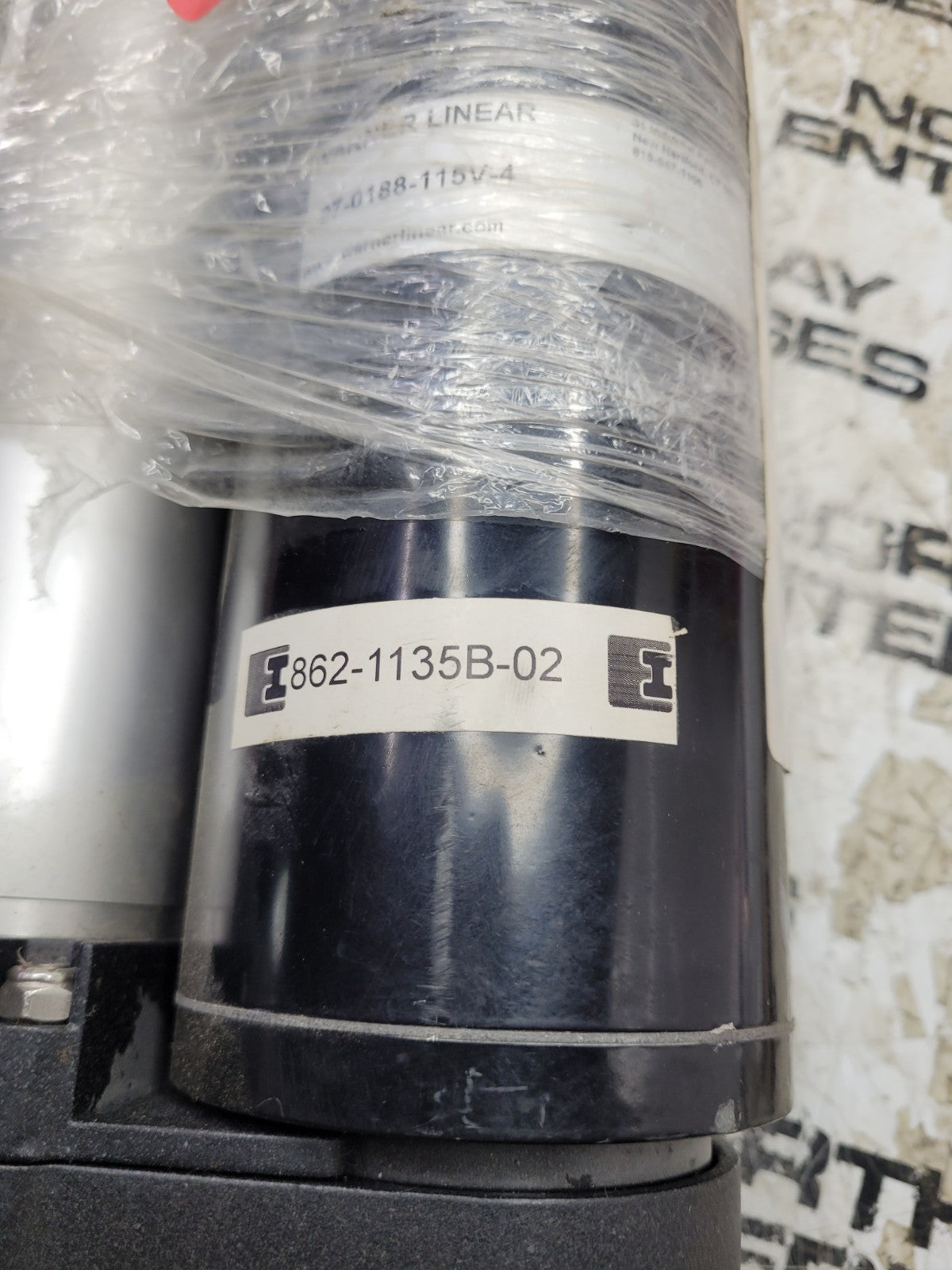 WARNER LINEAR B-TRACK SCREW ACTUATOR K2EP1.2G30-115V-BR-06R90 027-0188-115V-7