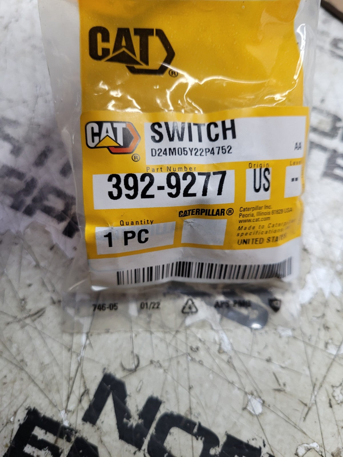 NEW 392-9277: Heated Seat Rocker Switch 3929277
