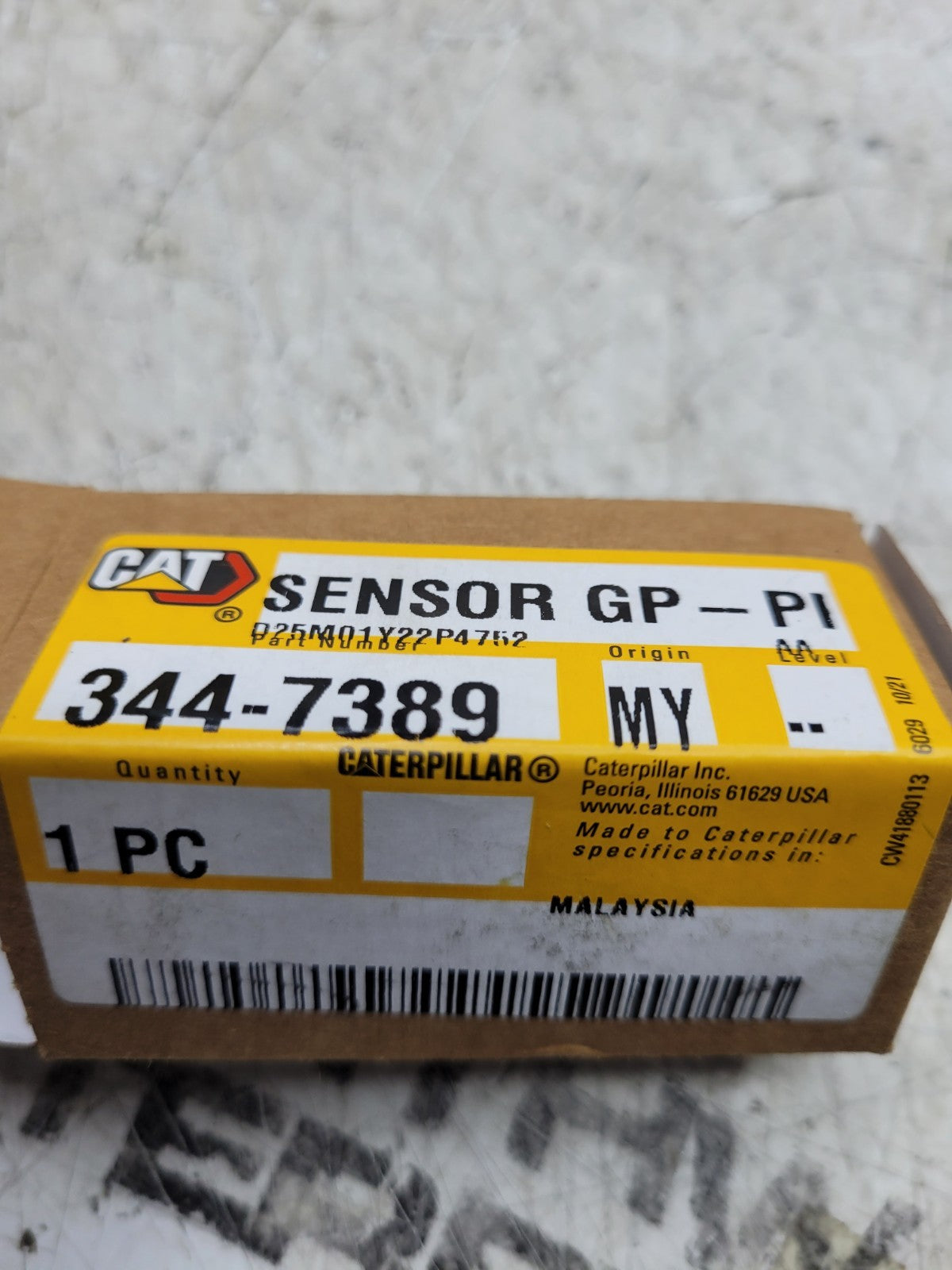 NEW CAT 344-7389 SENSOR GP-PI 3447389 5 MPa Transmission Pressure Sensor