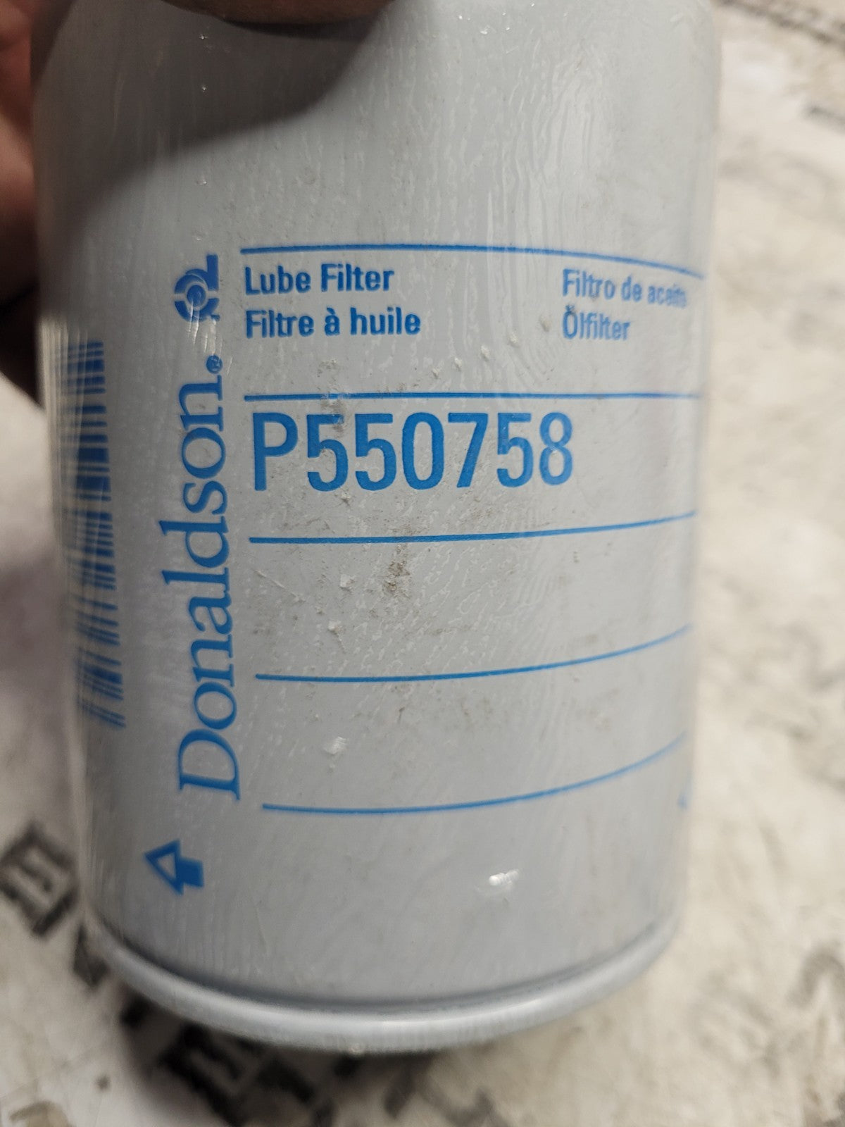 P550758 DONALDSON LUBE FILTER