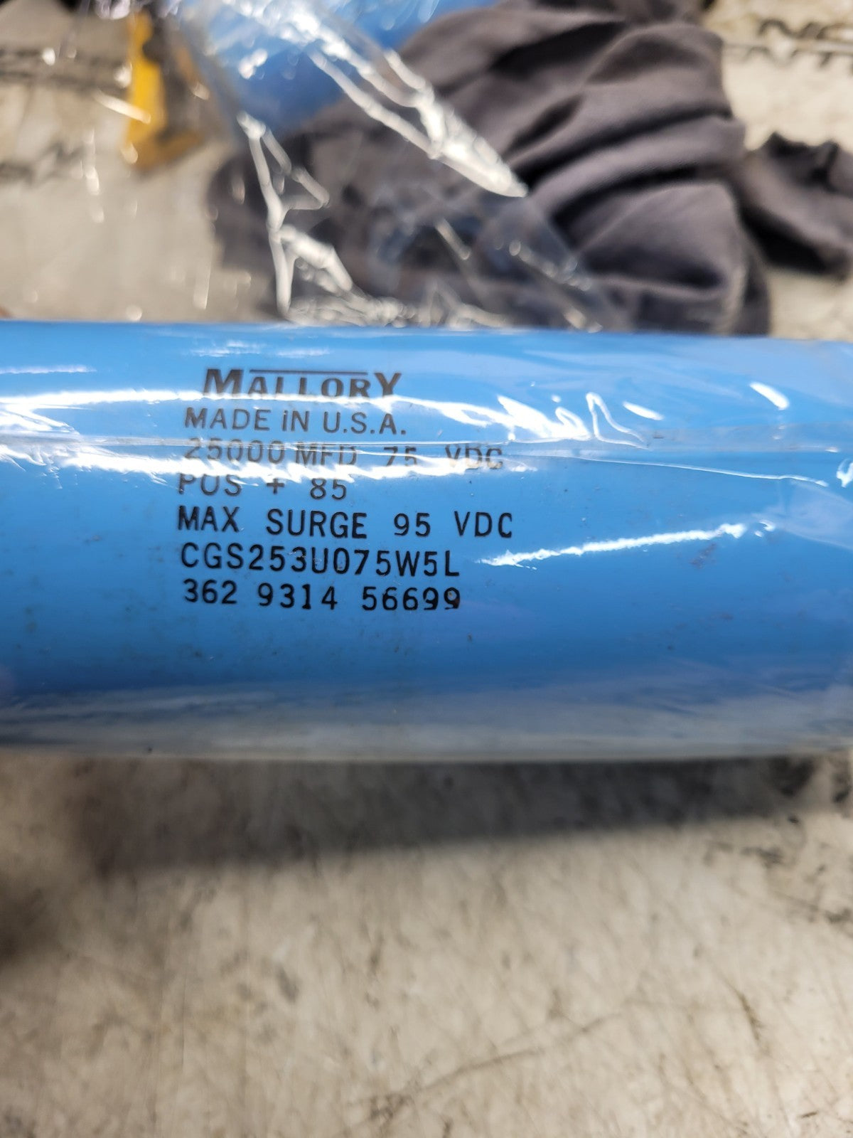 NEW MALLORY CGS253U075W5L AP ALUM 25000UF 75V SCREW CHAS 338-1418-ND
