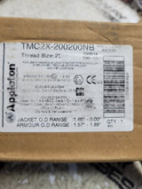 NEW APPLETON CABLE CONNECTOR TYPE TMC2X-200200NB 2" THREAD NICKEL PLATED