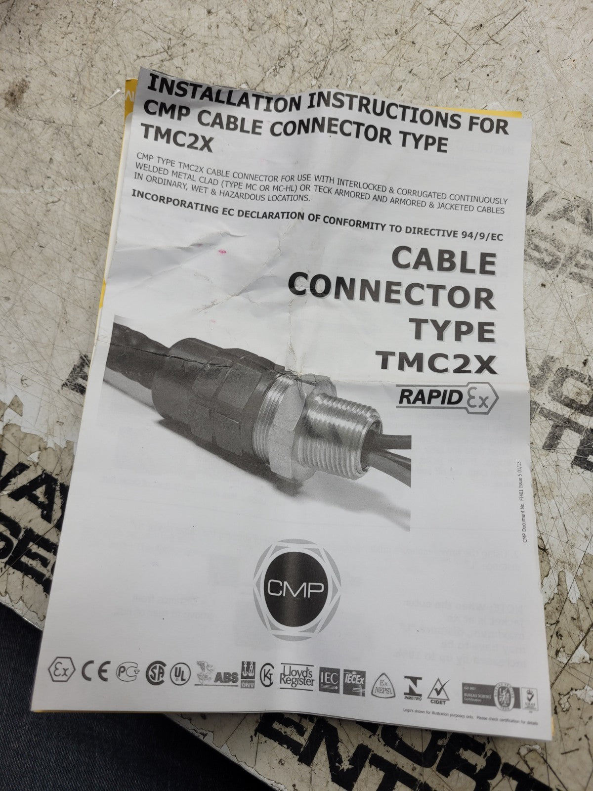 NEW APPLETON CABLE CONNECTOR TYPE TMC2X-200200NB 2" THREAD NICKEL PLATED