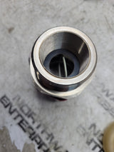 NEW APPLETON CABLE CONNECTOR TYPE TMC2X-200200NB 2" THREAD NICKEL PLATED