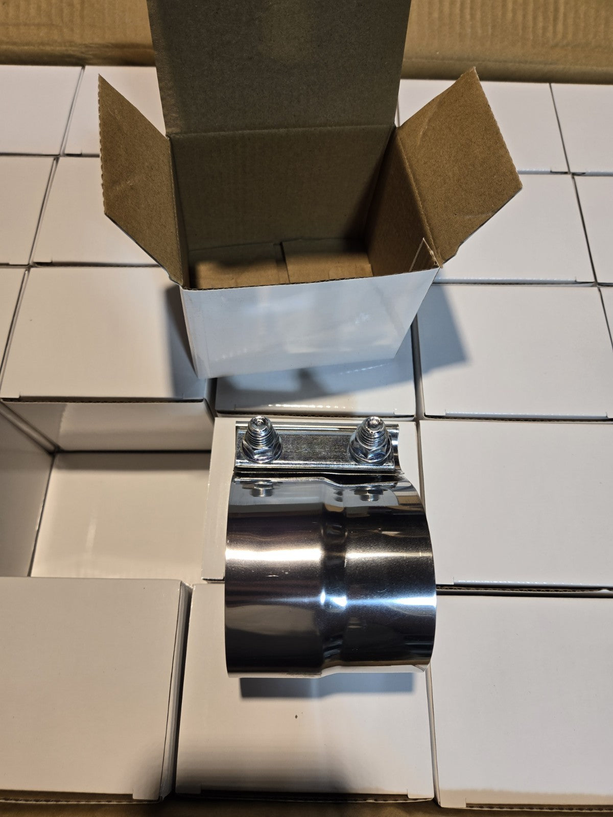 LOT OF 50 PC - 3" Lap Joint Exhaust Band Clamp Muffler Sleeve Stainless Steel