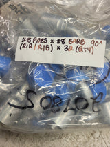 32PC LOT -  328-9097 3289097 #8 FORS X #8 BARB 90° Female Swivel Hydraulic