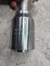 8PC LOT -  497-8288 4978288 #16  FLANGE #16 BARB 45° HYDRAULIC FITTING