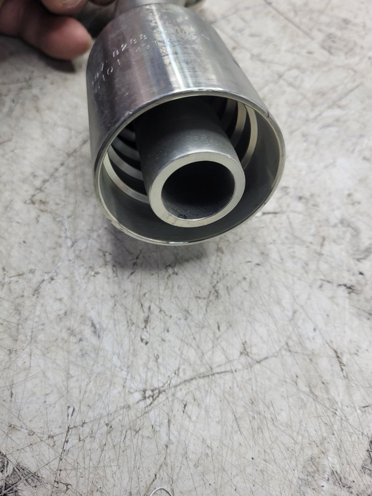 8PC LOT -  497-8288 4978288 #16  FLANGE #16 BARB 45° HYDRAULIC FITTING