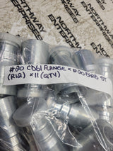11PC LOT - 221-0511 2210511 #20 CD61 FLANGE 20 BARB Straight Hydraulic Fitting