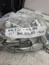 18PC LOT - 499-1161 4991161 #16 FJ1C X #16 BARB 45 swivel Hydraulic Fitting