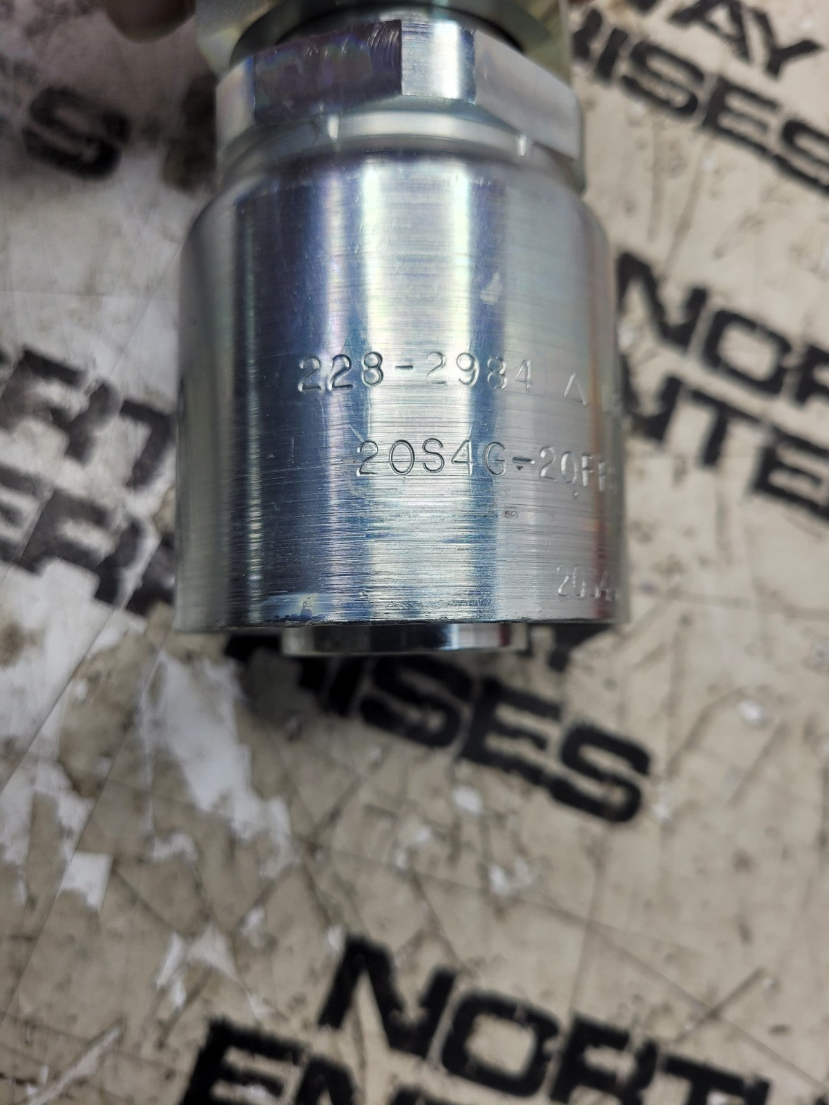 10PC LOT - 228-2984 2282984 #20 FORS X #20 BARB ST Hydraulic Fitting