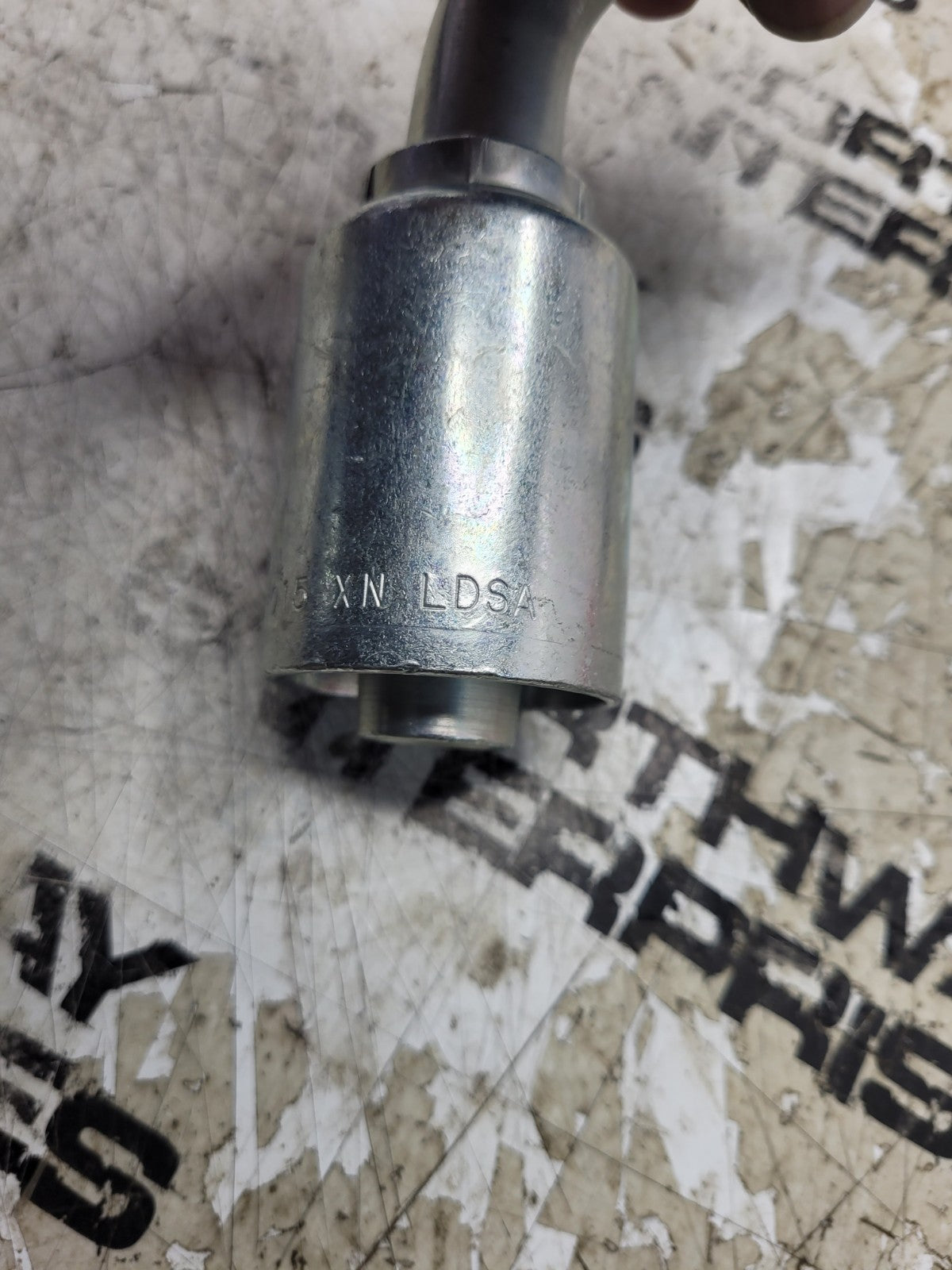 10PC LOT - 432-2015 4322015 #12 FORS X #12 BARB 90 swivel hydraulic fitting