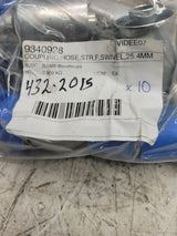 10PC LOT - 432-2015 4322015 #12 FORS X #12 BARB 90 swivel hydraulic fitting
