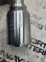 6PC LOT - 498-8399 4988399 #16 CD60 FLANGE #16 BARB 45 Hydraulic Fitting