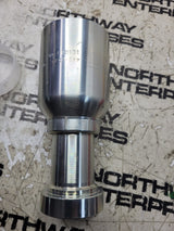 4PC LOT - 442-5579 4425579 #20 CAT FLANGE X #20 BARB STRAIGHT Hydraulic Fitting