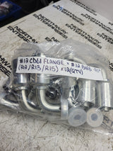 12PC LOT - 432-2076 4322076 #12 CD61 FLANGE #12 BARB 90