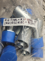 8PC LOT - 432-2014 4322014 #12 FORS X #12 BARB 45 deg swivel Hydraulic Fitting