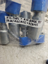 6PC LOT - 432-2019 4322019 #16 FORS X #12 BARB ST Hydraulic Fitting