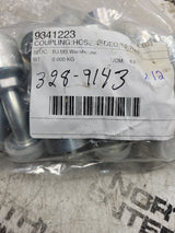 12PC LOT - 328-9143 3289143 #8 CD61 FLANGE X #8 BARB 45 Hydraulic Fitting